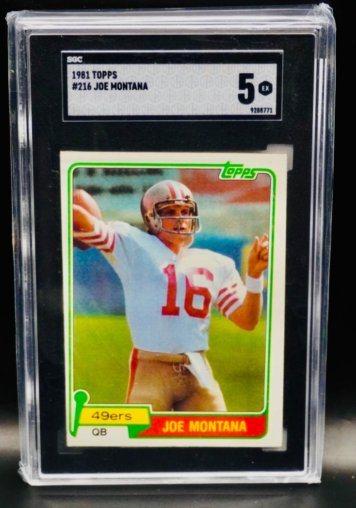 1981 Topps Joe Montana #216 SGC 5 RC