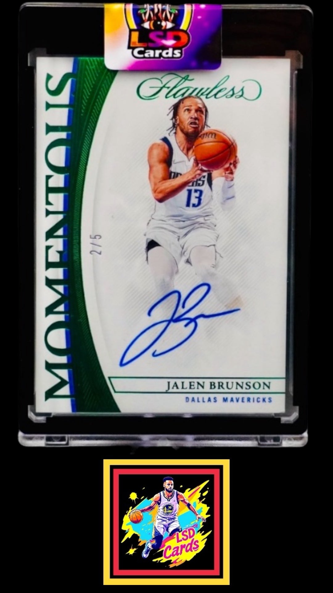 2021-22 Flawless Momentous Jalen Brunson /5